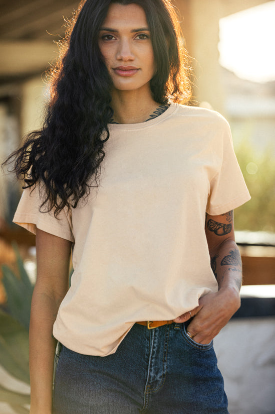 Damsons Relaxed T-Shirt Griege