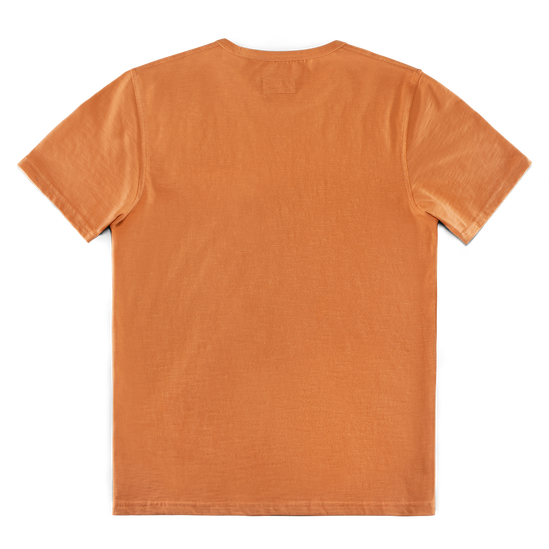 Slub Pocket T-shirt Fade Orange