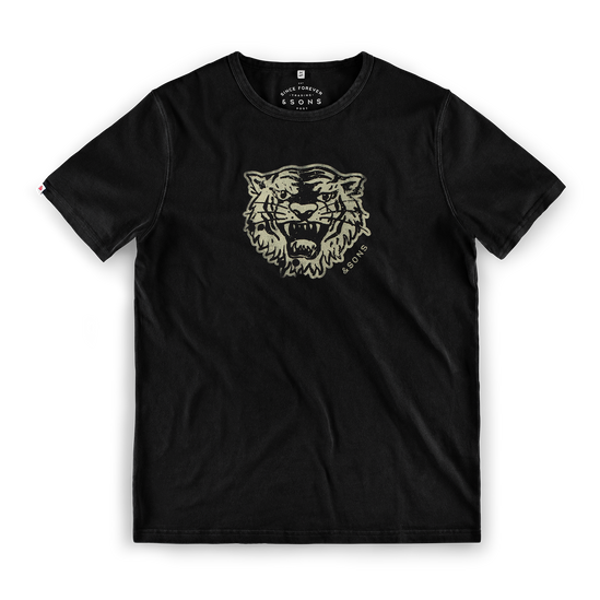 Tiger Head T-Shirt Black