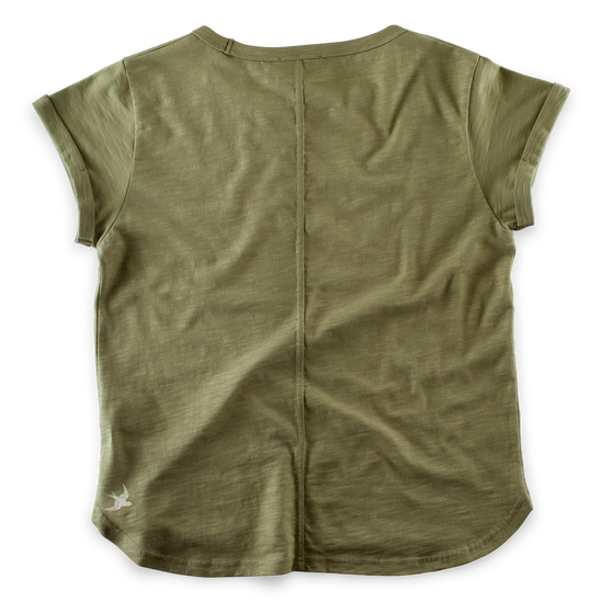 Damsons Rock T-Shirt Army Green