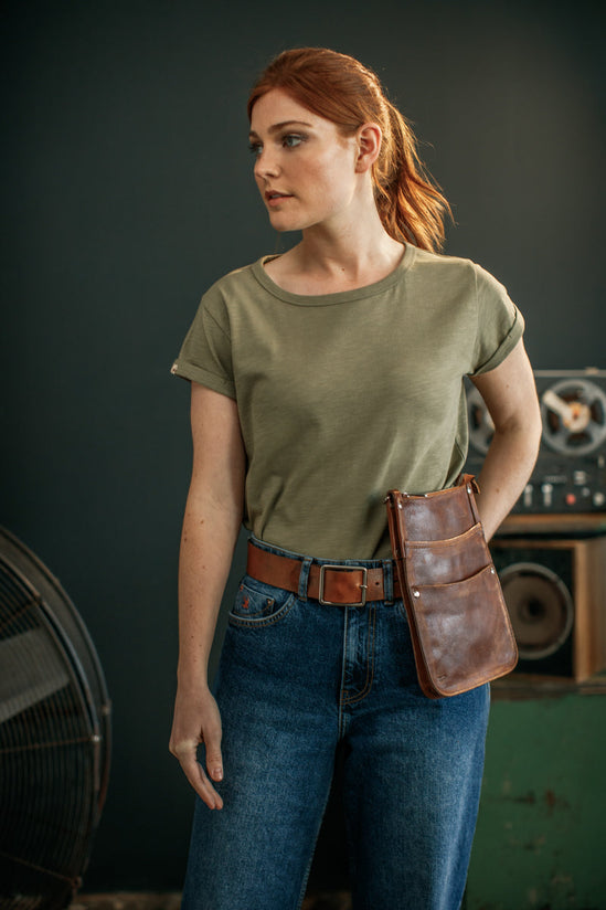 Damsons Rock T-Shirt Army Green