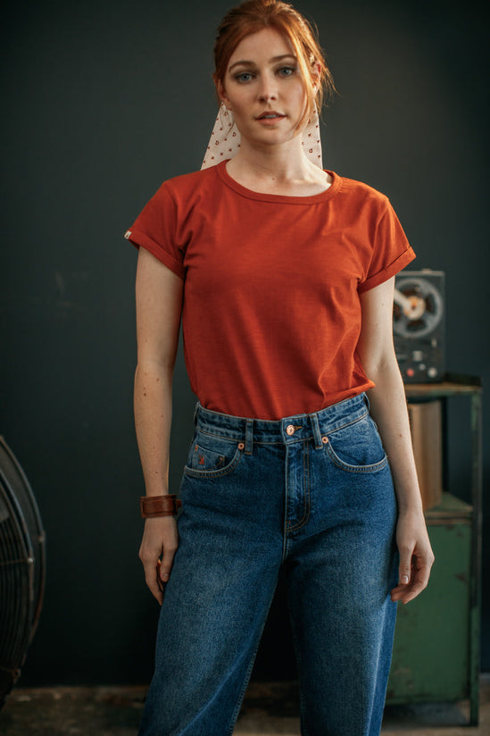 Damsons Rock T-Shirt Vintage Red