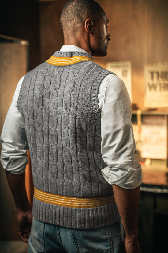 Pavilion Cricket Tank Grey Marl