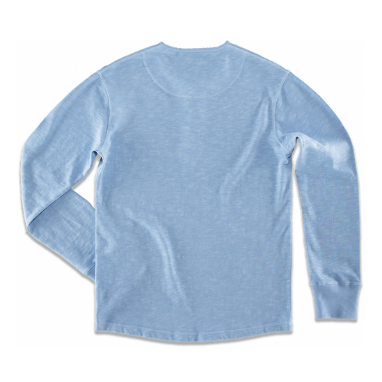 Nimbus Raw Collar Henley Blue