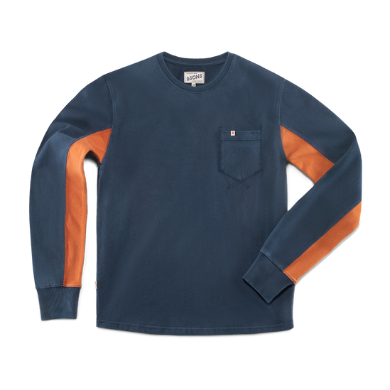 Player Long Sleeve Pocket Top Navy