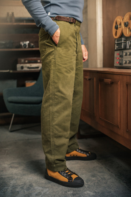 Station Trousers Olive Green