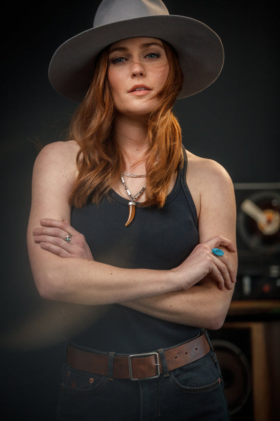 Damsons Tank Racer Vest Black