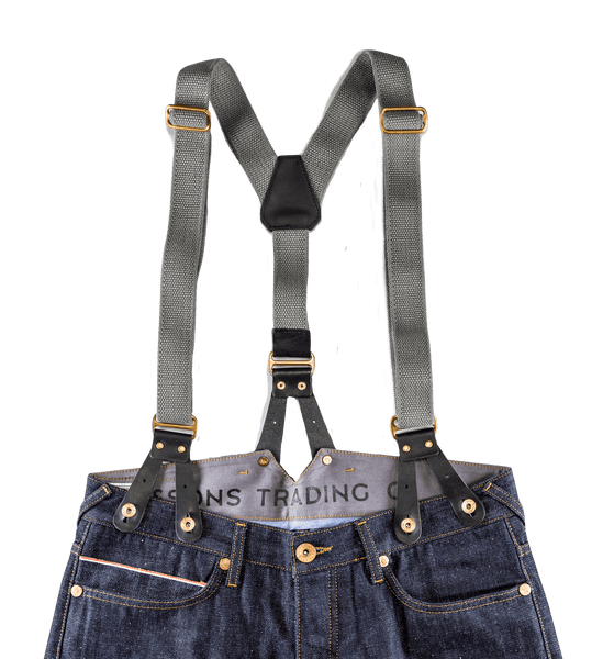 Black Leather Braces