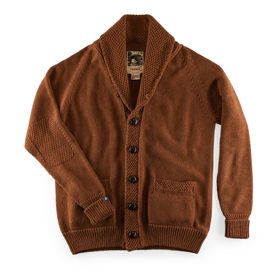 &SONS Turner Cardigan Rust