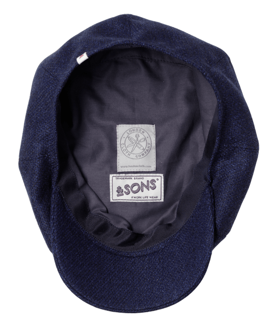 The London Baker Boy Hat- Blue indigo
