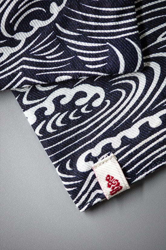 &SONS Blue Waves scarf