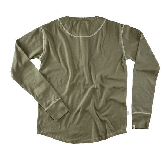 The New Elder Henley Shirt Army Green