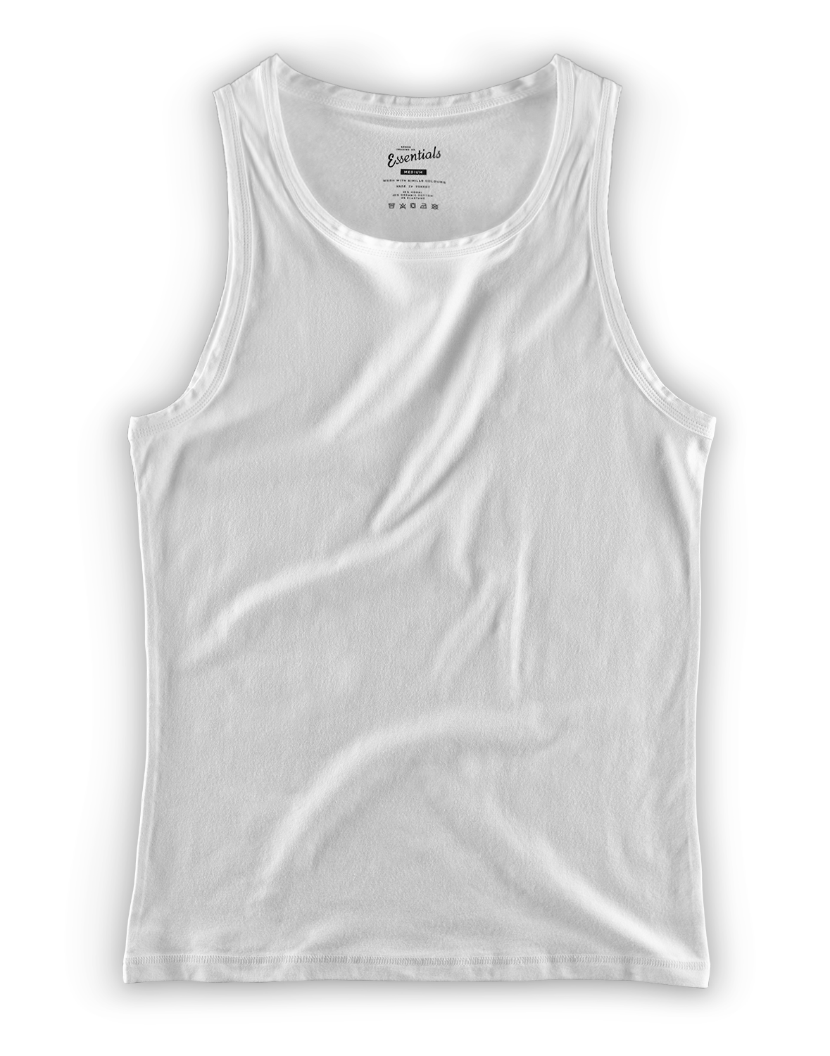 &SONS Essentials white vest