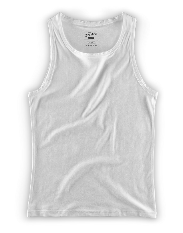 &SONS Essentials white vest