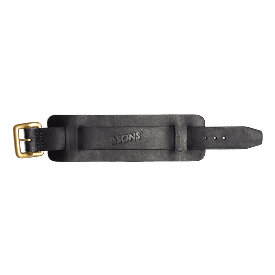 Leather Watch / Wrist Cuff Black