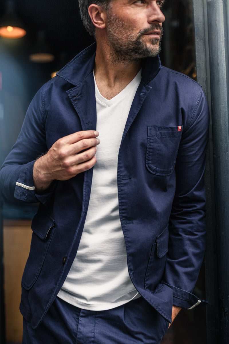 &SONS Hemingway Suit Jacket Midnight Blue | Men's Suit Jackets | &SONS