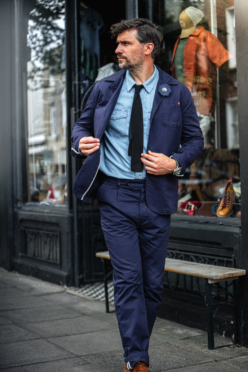 &SONS Hemingway Suit Jacket Midnight Blue | Men's Suit Jackets | &SONS