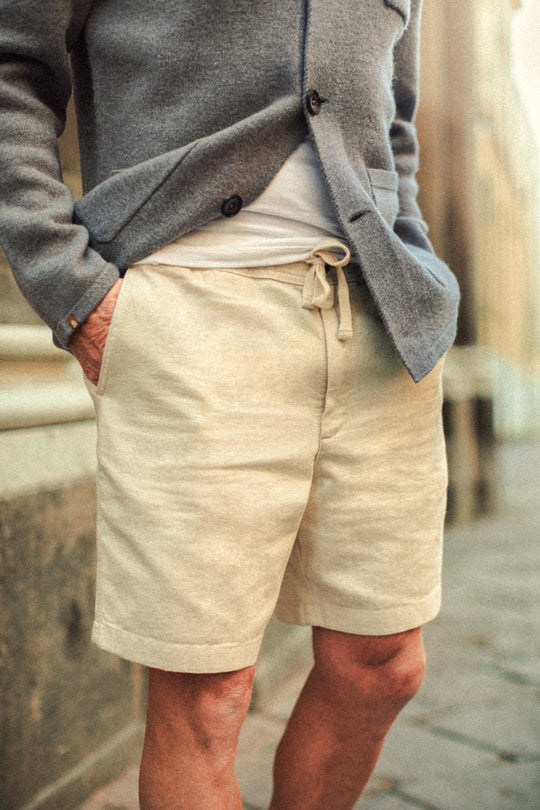 Como Textured Shorts Natural
