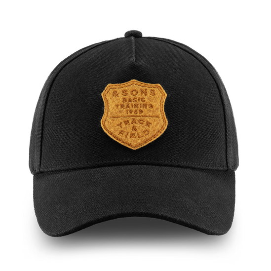 Track and Field Baseball Cap Black