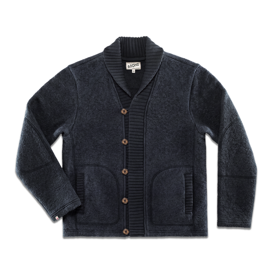 Torridon Shawl Collar Cardigan Navy