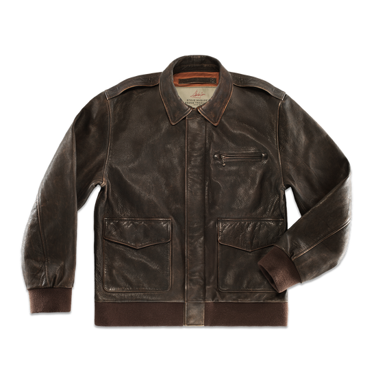 McQueen A2 Leather Jacket Brown