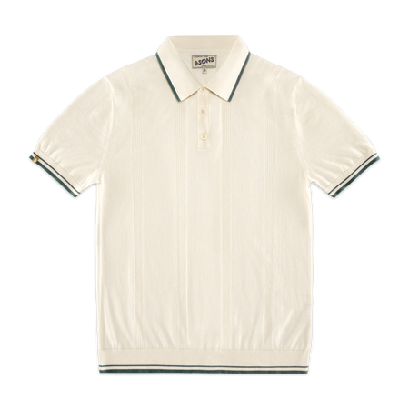 トップス BATONER 32G SMOOTH KNIT POLO BEIGE トップス BATONER 32G SMOOTH KNIT POLO BEIGE Essential 32G SMOOTH