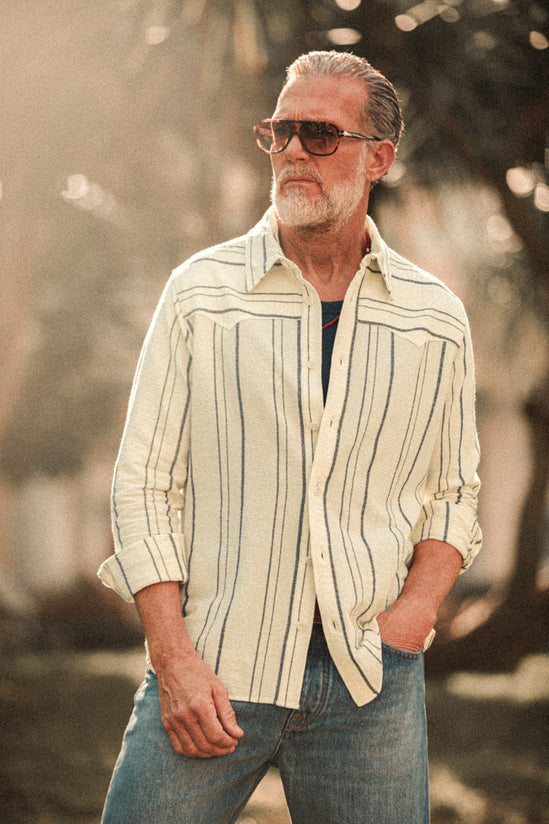 Folsom Western Shirt Raw / Black Stripe