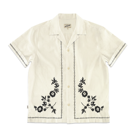Luca Embroidered Shirt Natural