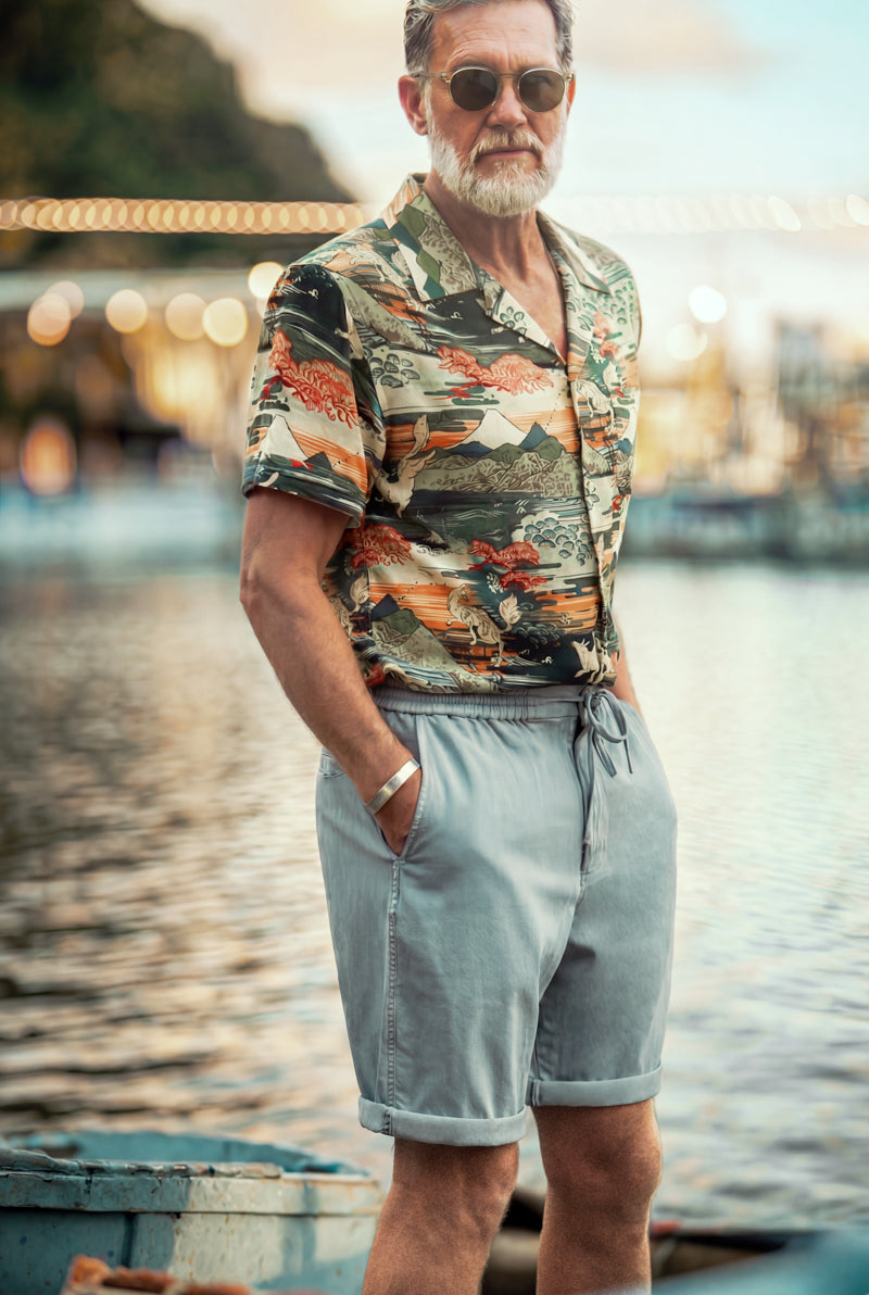 Orta Bermuda Shorts Blue