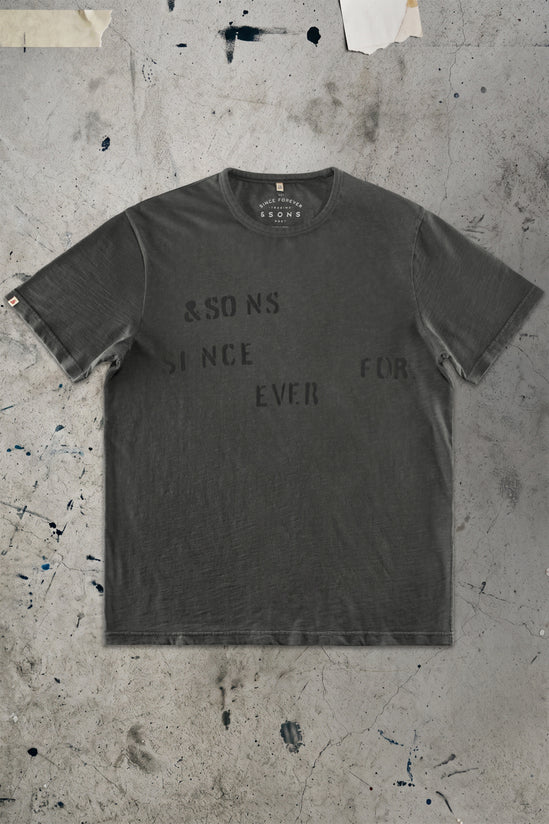 Forever Slub T-Shirt Black Fade