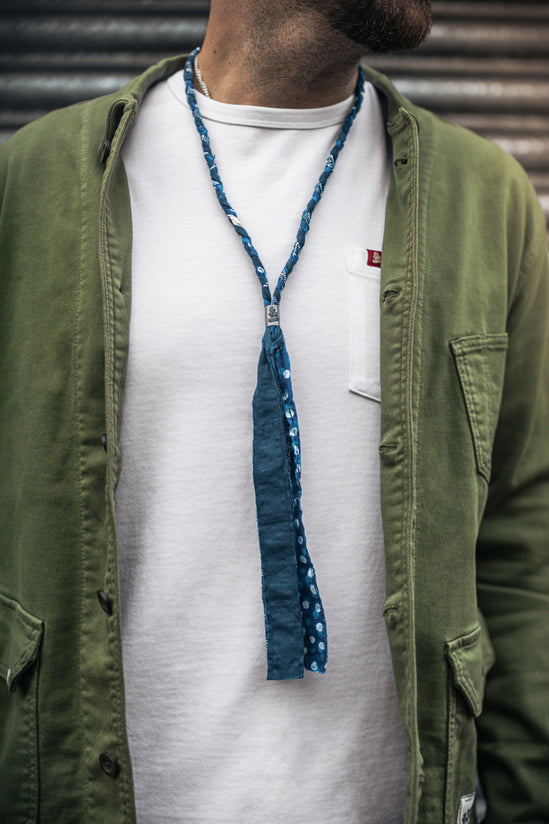 &SONS Buta Braided Bandana Blue