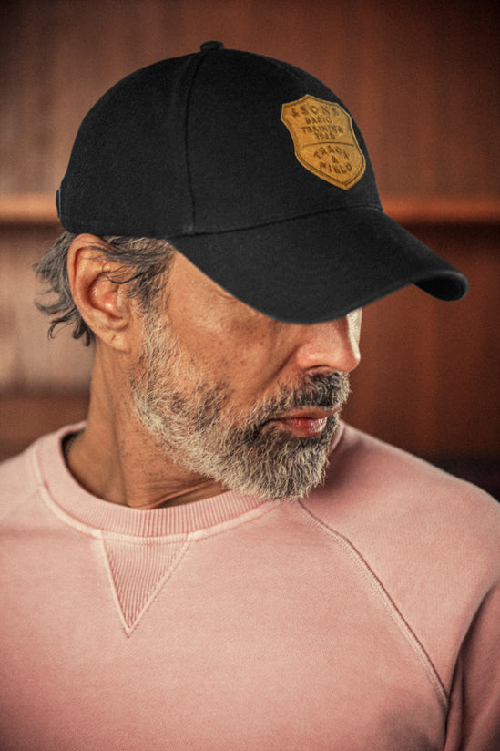 Track and Field Baseball Cap Black