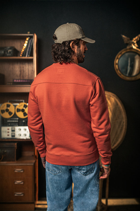 Rosso Back Yoke Sweatshirt Red