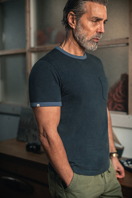 Ringer T-Shirt Navy