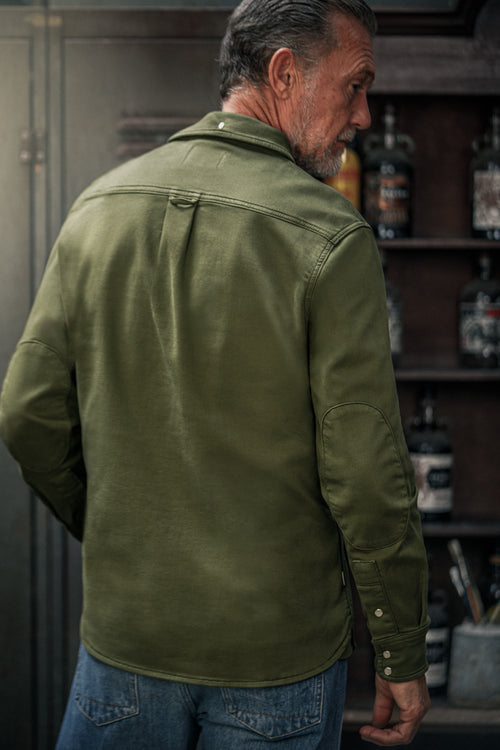 army dress green shirt &SONS | Men's Sunday Plunge V neck