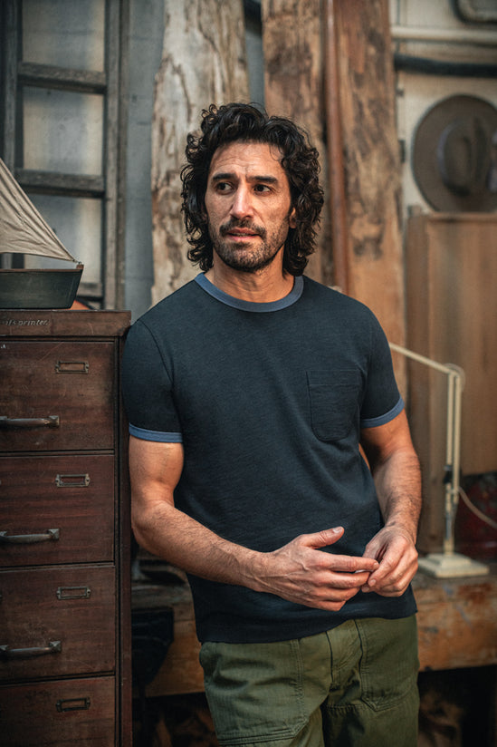Ringer T-Shirt Navy