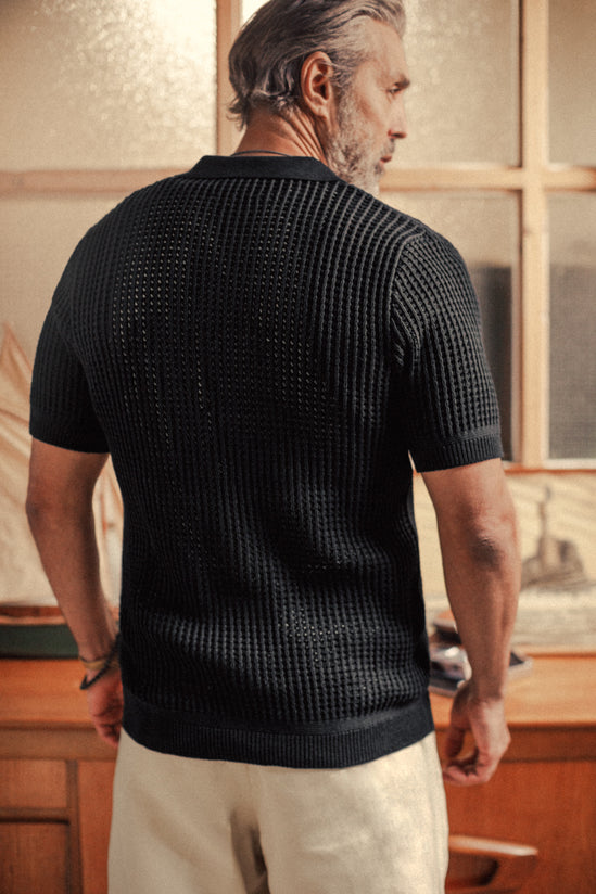 Santo Crochet Cardigan Black
