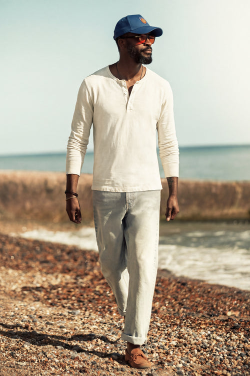dress shirt under henley Nimbus Raw Collar Raw | Mens Henley Stay warm and stylish Size:XXL 18.0
