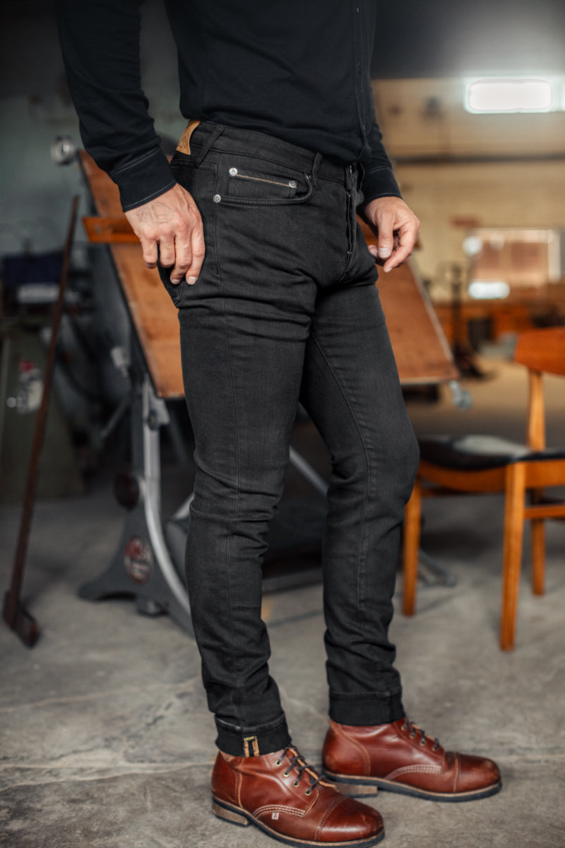 【BLACK】Overdyed DENIM PANTS Brandon Overdyed Jean Black Fade
