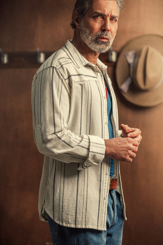 Folsom Western Shirt Raw / Black Stripe
