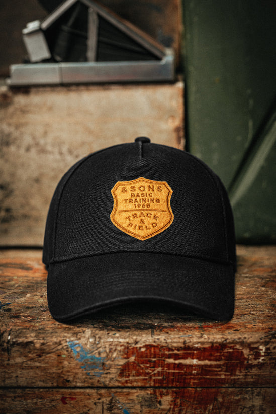 Track and Field Baseball Cap Black