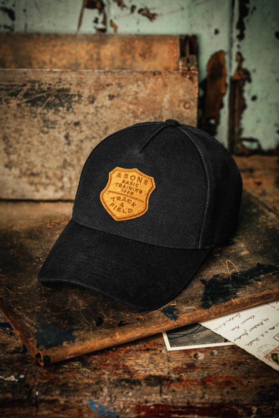 Track and Field Baseball Cap Black