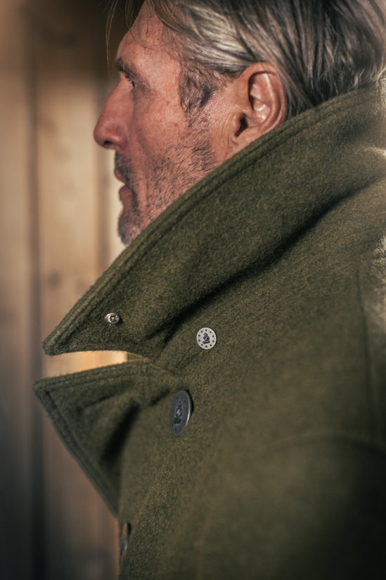 &SONS Boardwalk Peacoat Army Green