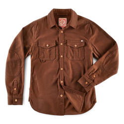 &SONS Lichen Moleskin Shirt Brown