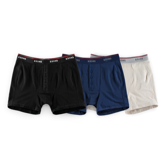 Boxer 3 Pack – Raw/Black/Indigo