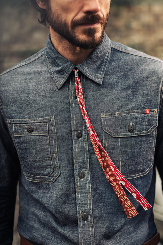 Buta Braided Bandana Red