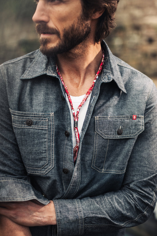 Buta Braided Bandana Red