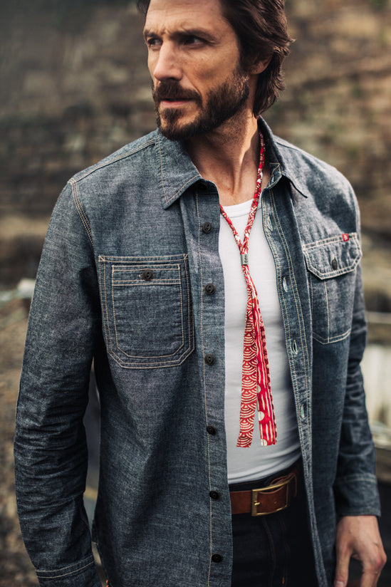 Buta Braided Bandana Red