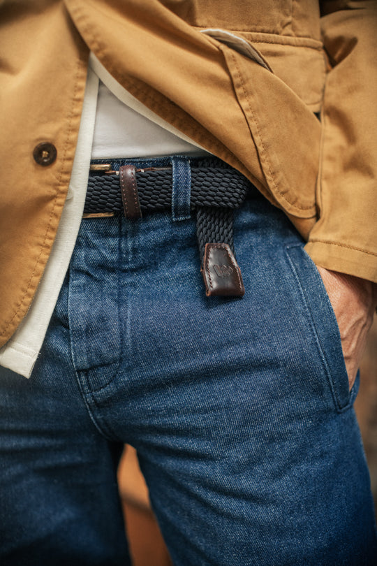 Bodega Braided Belt Navy