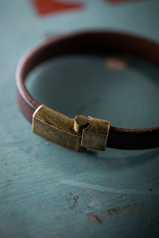 Smith Leather Bracelet Brown